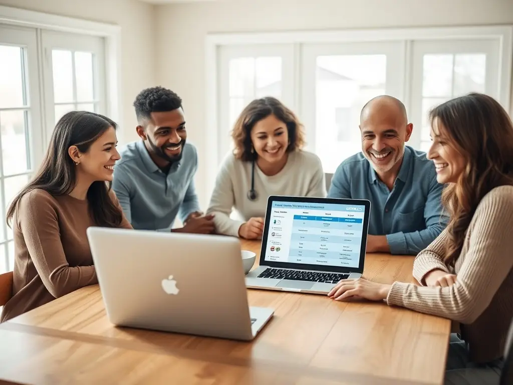 A caring image of a family discussing healthcare decisions, highlighting the importance of a Designation of Health Care Surrogate.